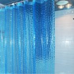 idee per tende in tessuto per il bagno