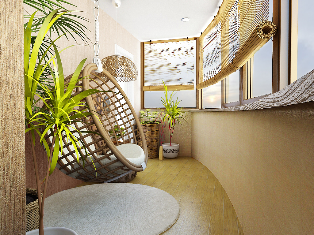 tende per l'arredamento del balcone