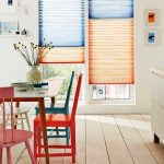 idee per l'arredamento con tende plissettate