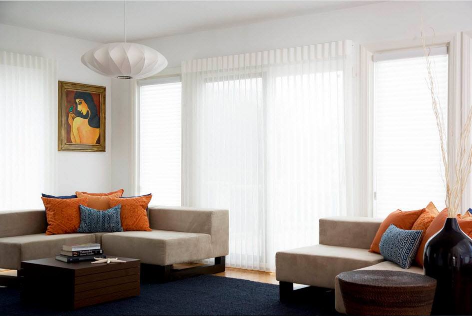 idee di design per tende plissettate