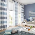 decorazioni fotografiche con tende plissettate