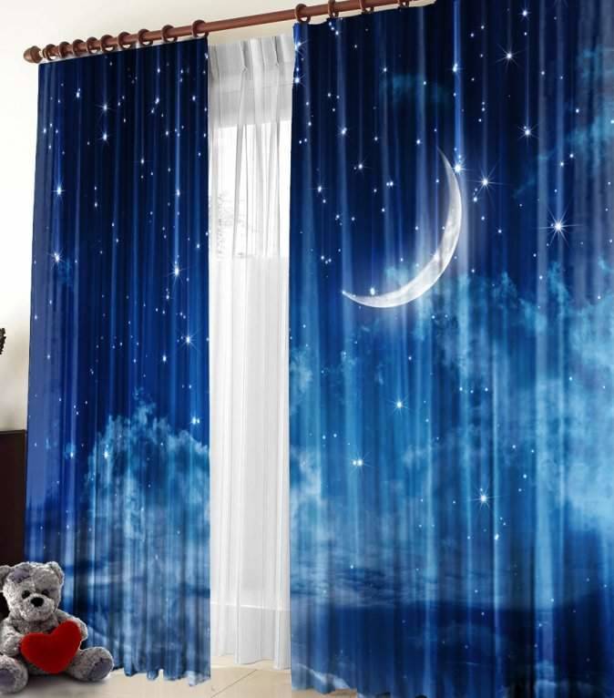 idee per interni con tende a stelle