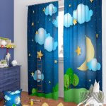 foto di tende con design a stelle