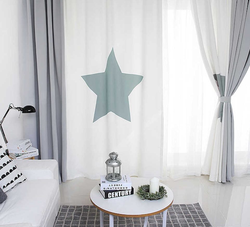idee per tende con stelle foto