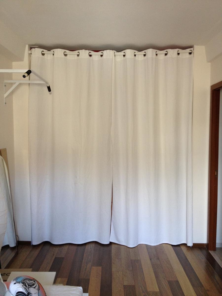 tende per il camerino con occhielli