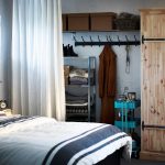 tende nello spogliatoio al posto delle porte foto interna