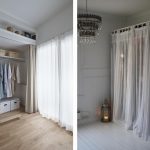 tende nello spogliatoio al posto delle porte idee per interni