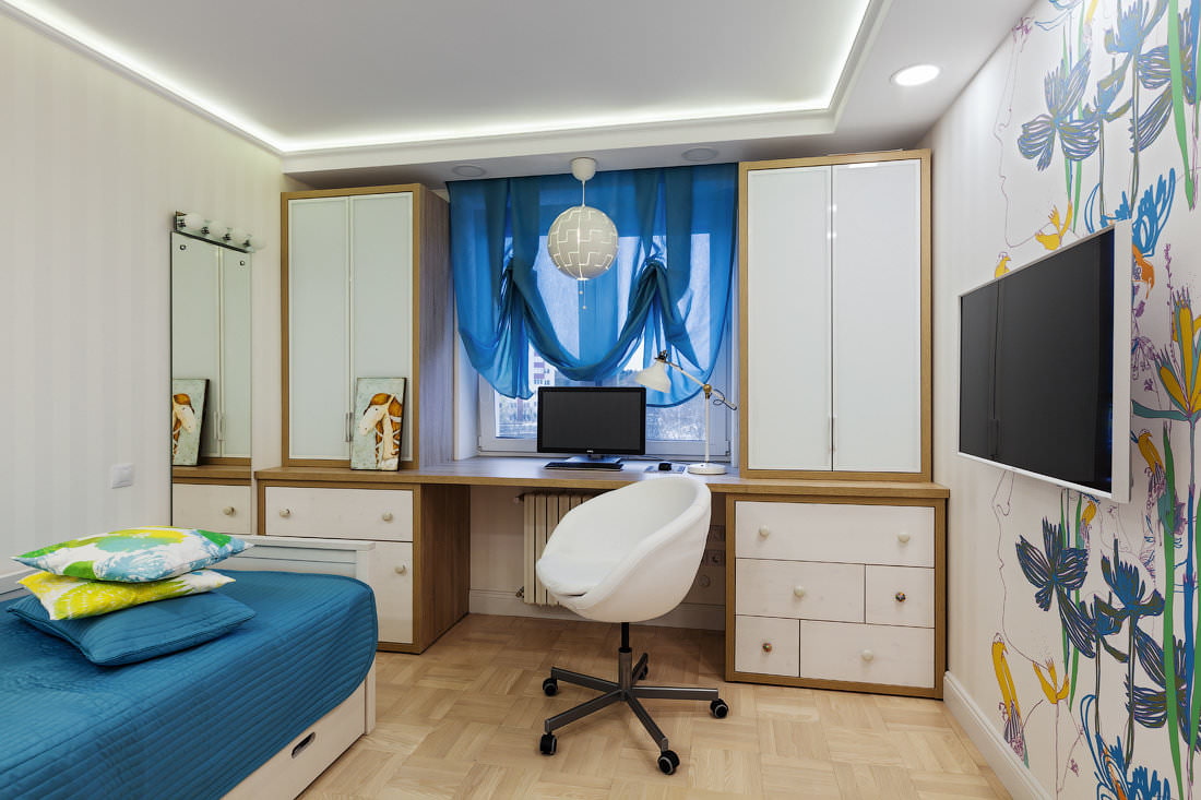 idee di design per tende per la cameretta di un ragazzo adolescente