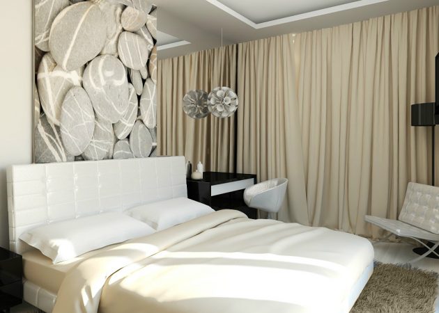 tende in stile moderno con foto decorative