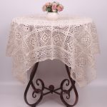 foto di design per tovaglia all'uncinetto