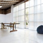 idee per interni con tende giapponesi