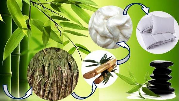 lavare il cuscino di bambù