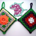 idee di design per presine all'uncinetto