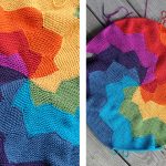 tappeti lavorati a maglia decorazioni fotografiche
