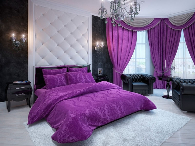 set di tende e copriletti per la camera da letto opzioni foto