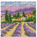 disegno a punto croce per cuscino