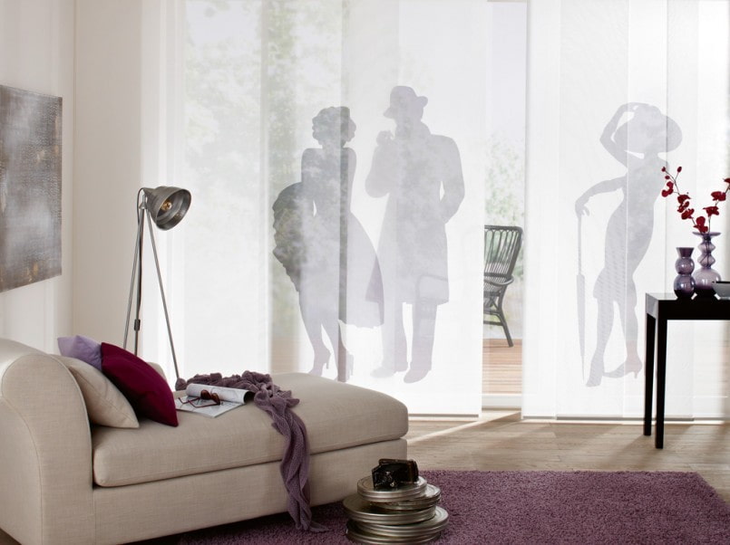 idee per l'arredamento di tende giapponesi