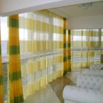 tende drappeggiate luminose