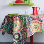 tovaglia per foto di design del tavolo da cucina
