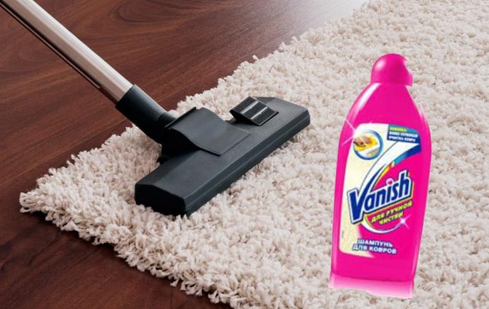 Cura dei tappeti con Vanish