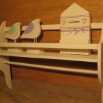gruccia realizzata in legno con foto design fatta a mano