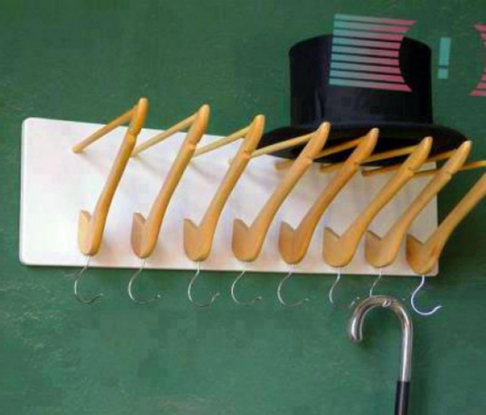 tipi di idee fai da te per grucce in legno