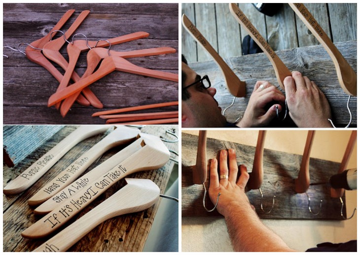 Idee di design per grucce in legno fai da te