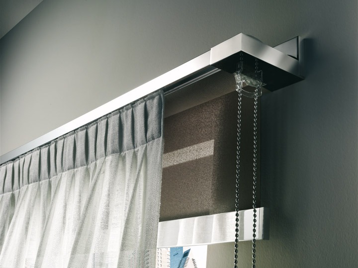 idee di arredamento per aste per tende in alluminio