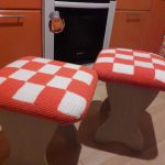 coperture in maglia per sedie e sgabelli di design