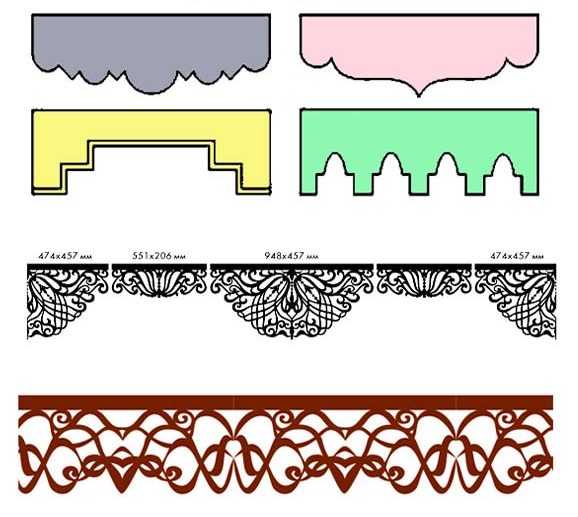 disegni di lambrequin