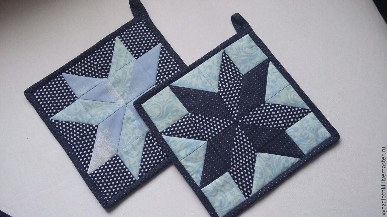 set di presine patchwork