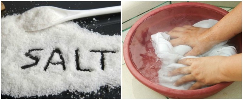 come sbiancare efficacemente gli strofinacci da cucina con il sale