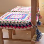 coperture in maglia per sedie e sgabelli decorazioni fotografiche