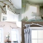 idee per decorazioni con bastoni per tende da parete