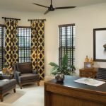 tende marroni decorative