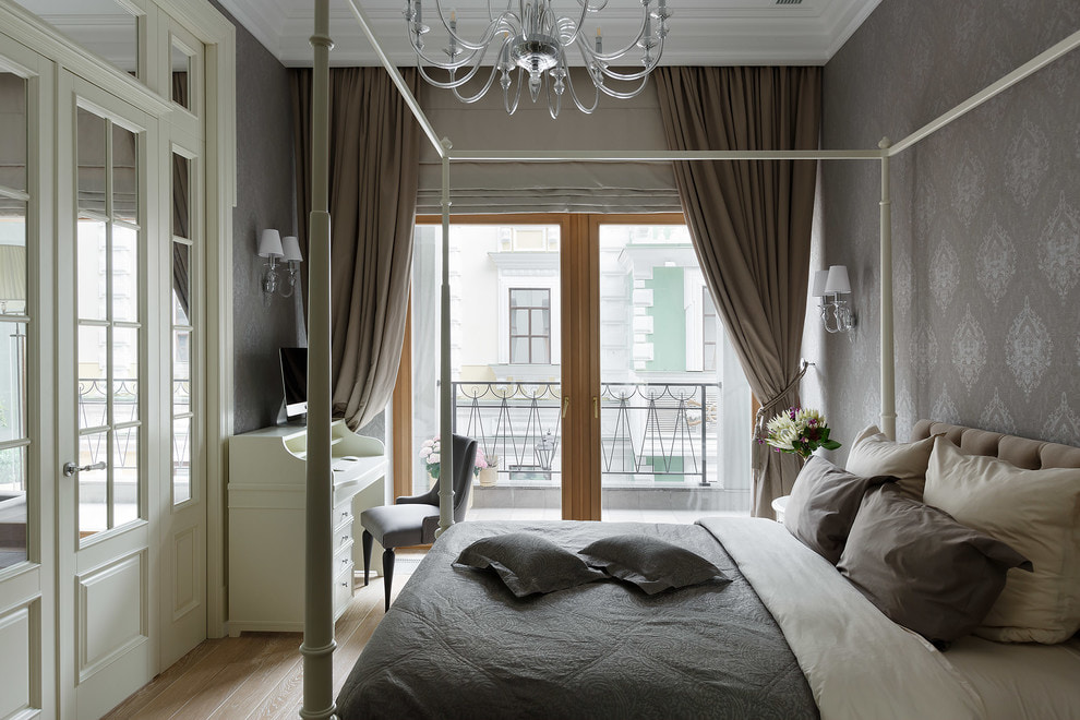 idee per decorazioni con tende marroni