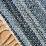 Idee di design per tappeti fai da te con vecchi jeans