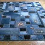 tappeto da vecchi jeans con le tue idee di design a mano