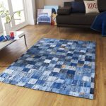 Idee per tappeti fai da te con vecchi jeans