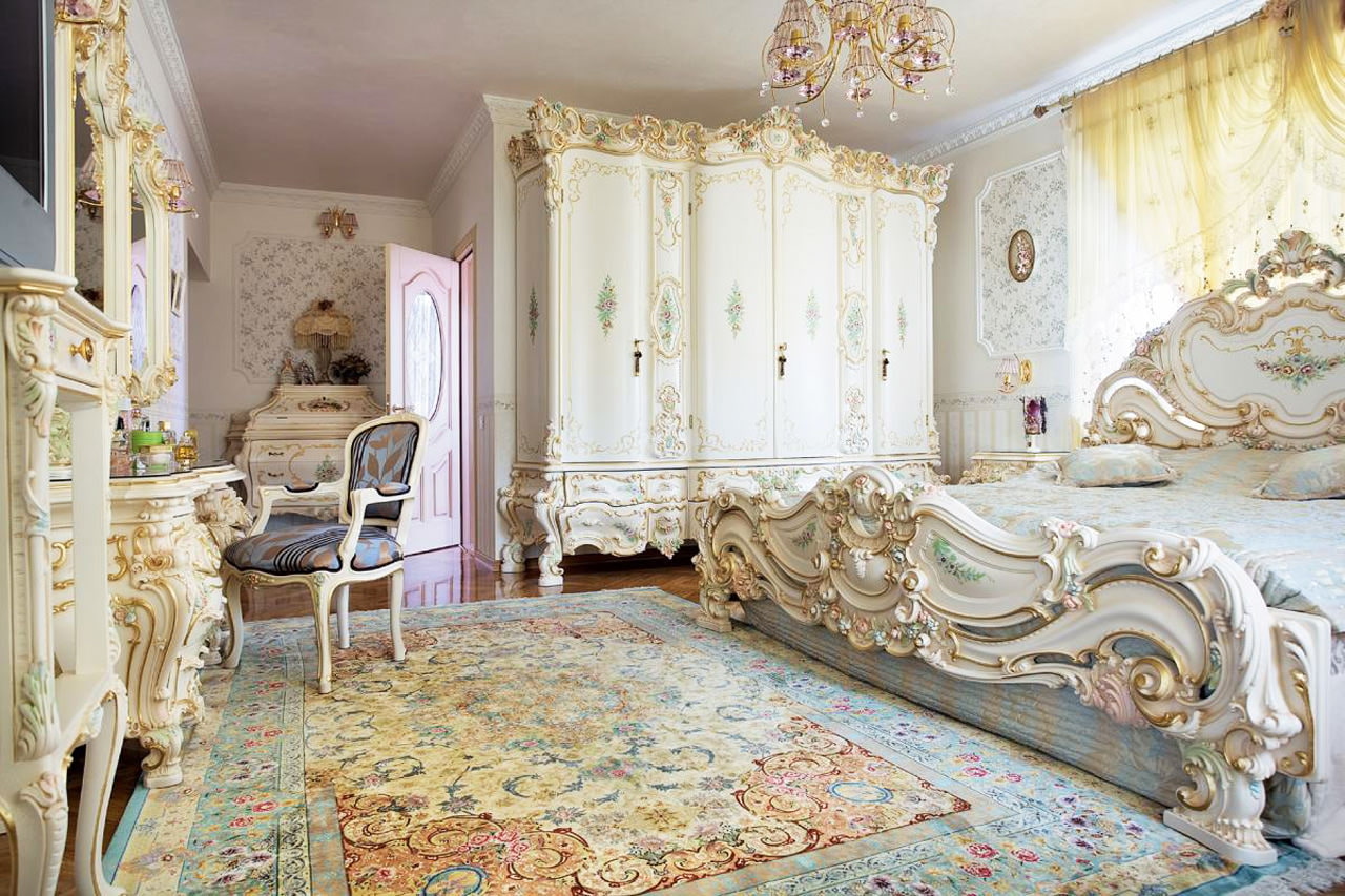 Tappeti classici da comodino per idee di design per la camera da letto