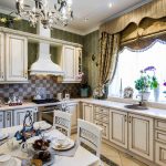 lambrequins per foto dell'interno della cucina