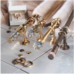foto di design di aste per tende in metallo