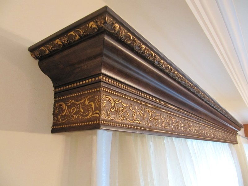 cornice a parete con baguette