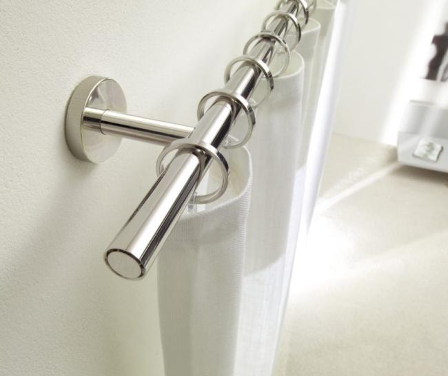 idee per bastoni per tende da parete in metallo