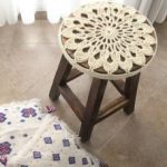 idee per coperture in maglia per sedie e sgabelli