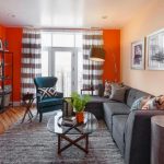 idee per decorazioni con tende arancioni