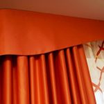 foto dell'interno delle tende arancioni