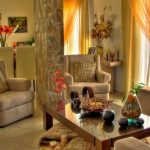 decorazione tende arancioni