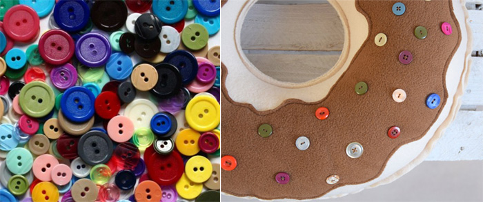 idee fai da te per decorare cuscini a forma di ciambella