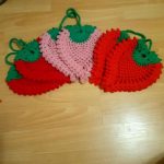foto del design della presina a forma di fragola